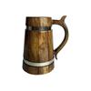 500ml Handmade Wooden Beer Mug, Mango Wood with Sheesham Finish, Barrel Style, Lightweight & Durable, for Craft Beer, Home Bar, Café, Party, Gift