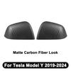 ABS Car Rearviews Mirror Guard Cover For Tesla Model 3/Model Y - Gloss/Matte/Carbon Fiber Look Rear View Cover Housing