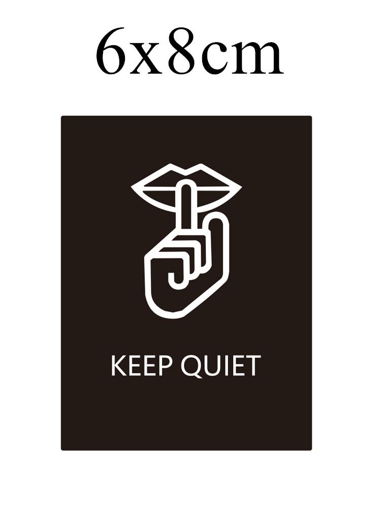 Нержавеющая сталь Слоган Знак «Не курить» Предупреждающие знаки для общественных мест Наклейки на стену Табличка WIFI Номерной знак Индивидуальные адресные таблички