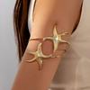 Metal Wide Open Bangle Multi Style Flower Bracelet Elegant Armlet  Hand Jewelry