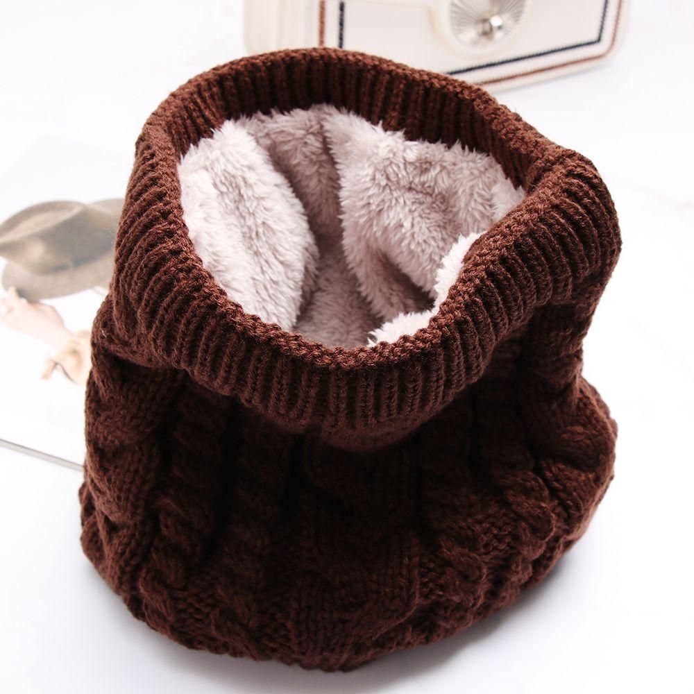 Cowl Go Out Wrap Circle Cable Thicken Scarf Neck Warmer Circle Loop Snood Shawl Brushed Knit