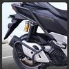 Совместимые аксессуары для Honda NS150XC: Бампер, Выхлопная труба, Защитные дуги, Радиатор и Защитные кожухи выхлопной системы.