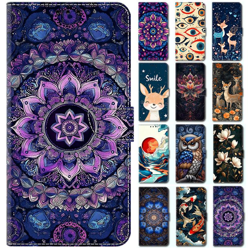 Чехол Totem Flower для Samsung Galaxy A52s A20E A10E A51 A71 A50S A70 A52 A32 A72 A42 A22 Чехлы Кошелек Кожаная Обложка Чехол для Телефона