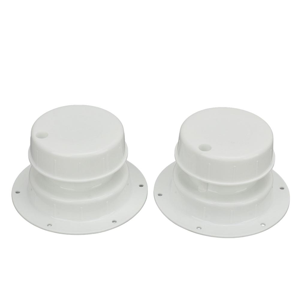 2PCS RV Plumbing Vent Caps Prevent Leaks Camper Roof Sewer Vent Cover Caps for Trailer 1 to 2‑3 8 Inch Pipes White