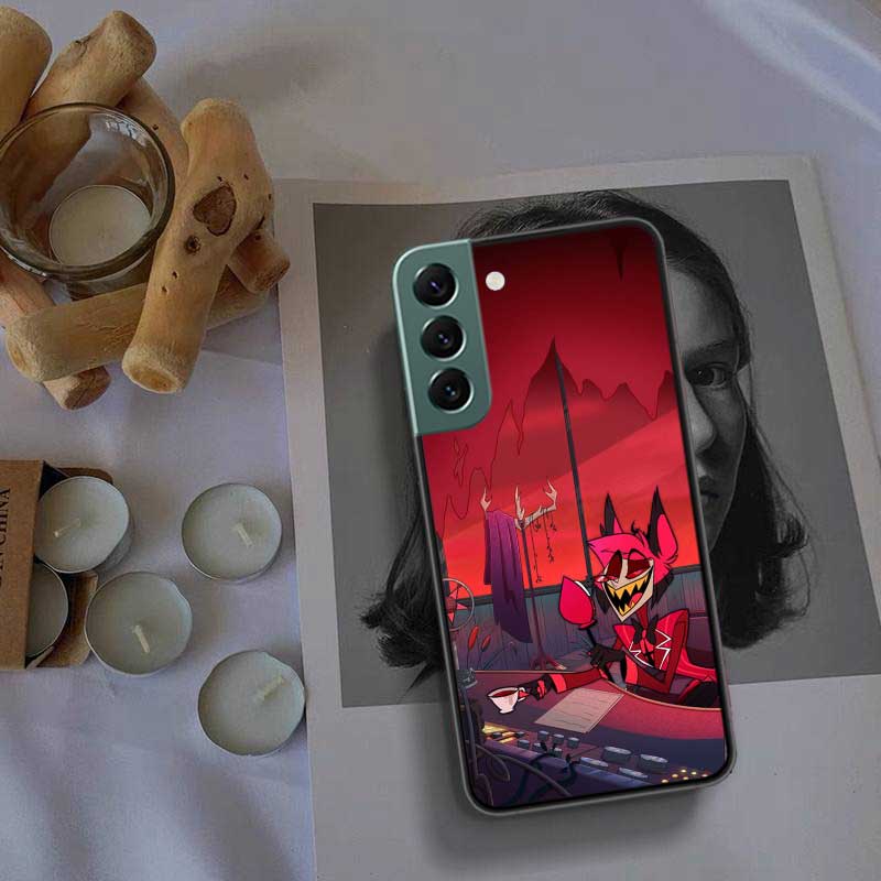 Чехол для телефона Hazbin Hotels для Samsung Galaxy S22 S25 Ultra S21 S10 Plus S26 Edge S20 S23 S24 FE Чехол Силиконовый Мягкий ТПУ Прозрачный