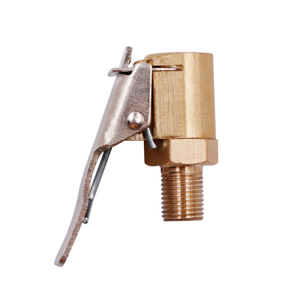 Воздушный патрон для автомобильных шин, автомобильная латунь, 8 мм, разъем клапана насоса для накачивания, зажим, адаптер для накачивателя, быстрая смена зажима для головки, разъем