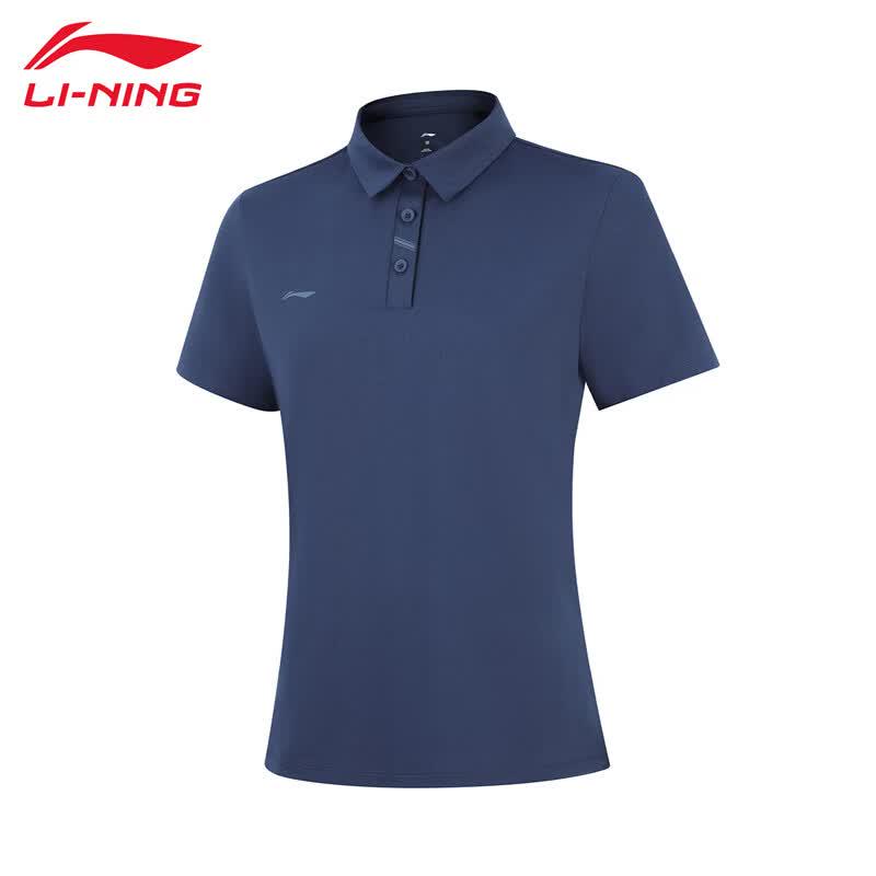 Li-Ning Женская Повседневная Дышащая Футболка-Поло с Коротким Рукавом 2026