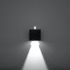 Luca black LED wall lamp IP54