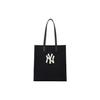 New MLB Cotton Canvas Tote Bag, Shopping Bag, Handbag, Canvas Bag, Shoulder Bag Unisex Black 3AORM022N-50BKS