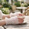 Tulle Wrist Fake Sleeves Pearl Nail Art Background Women Cuff Extension  Take Picture Background
