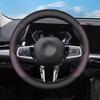 Для BMW IX1 2026 2026 Чехол на руль автомобиля Кожаный Ультратонкий Противоскользящий Чехлы на ручку автомобиля Аксессуары для отделки интерьера