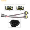 FEELDO 1PC Car LED HID Plug Adapter H11 Female Double Sockets To H11 Male Single Socket Auto Headlight Cord Connector Wire #7548