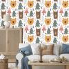 Bears and Spruces Wallpaper for Living Room and Bedroom 50x1000