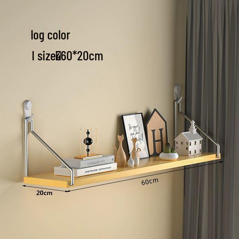 Настенная железная полка для хранения без сверления для декора ТВ, гостиной или спальни.