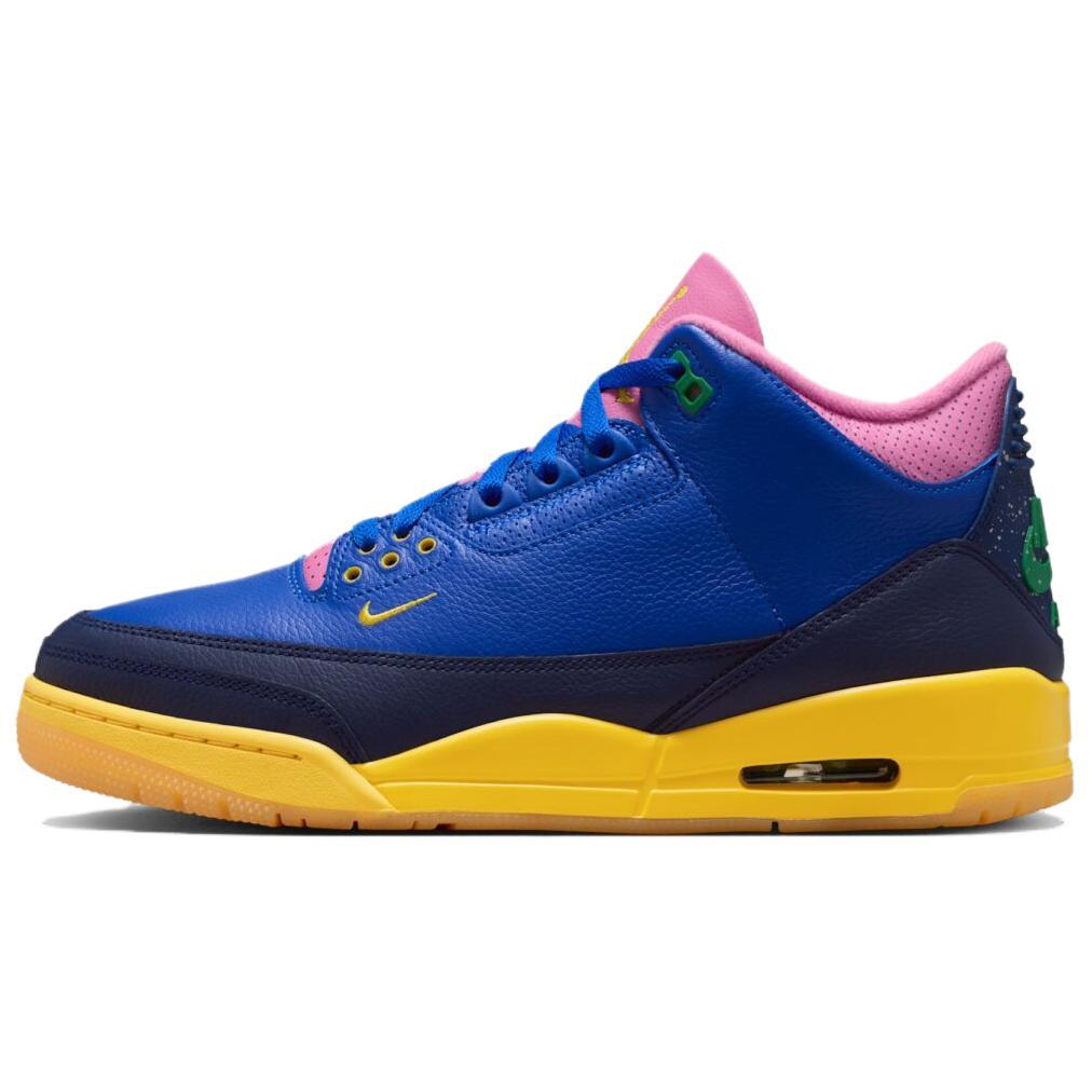 Air Jordan 3 Retro 'Brazil' (Unisex) Racer Blue / Lucky Green / Blue Void / Varsity Maize Vintage Basketball Shoes IV4871 400