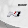 Car 3D Metal N Body Emblem Grille Badge Decals Auto Tail Sticker For Hyundai I30 I10 Tuscani Elantra Tucson Veloster I20  DD3