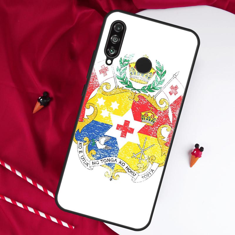 Tongan Coat of Arms Tonga For Huawei Nova 12i 11i 8i 12s 9 10 SE Y90 Y60 Y70 Y72 Y61 Y91 P20 P30 P40 Lite P60 Pro Case