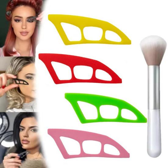 1/2/3/4 шт. силиконовый трафарет для теней для век многоразовый помощник для начинающих помощник для нанесения теней для век шаблон для картирования женские инструменты для быстрого макияжа глаз