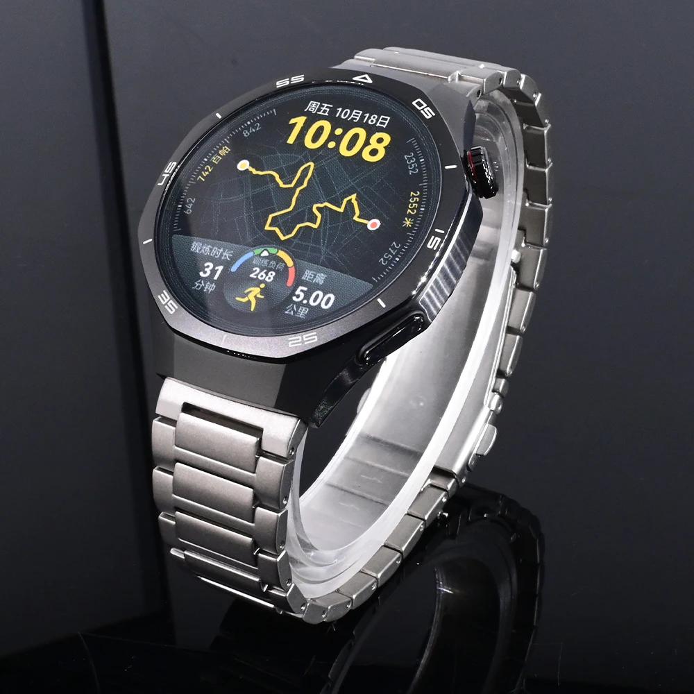 МУЖСКОЙ Титановый ремешок для Huawei GT 5 Pro GT5 GT4 GT3 46 мм Роскошный титановый ремешок 22 мм для OPPO Watch X2 Oneplus Watch 2 2R Браслет