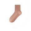 Female Spring and Autumn Leisure Pure Cotton Pure Color Antibacterial Deodorant Boneless Tube Socks