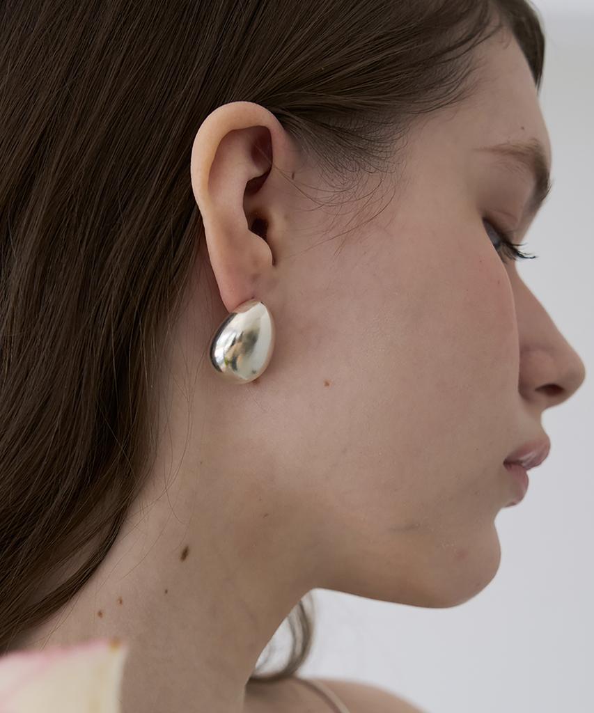 Still Instant Rose With Dew - Earring 07 (M)