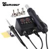 8898 2 In 1 750W Soldering Station LCD Digital Display Soldering Rework Station Repair Soldering Tool