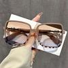 Vintage Square Women's Sunglasses Luxury Designer Sun Glasses Classic Eyeglasses Lady UV400 Big Frame Mirror