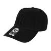 '47 Brand 47 Cap Yankees Men's Women's Cleanup NY Logo CLEAN UP CAP MENS LADIES Hat Low Cap MLB NEW YORK YANKEES Black x Black Free Size