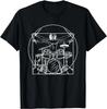 Drummer Gift: Da Vinci Drums Drawing Present for Music Fans T-Shirt