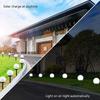 Solar Light Circular Ball White LED  Light Courtyard Garden  Outdoor Solar  Light