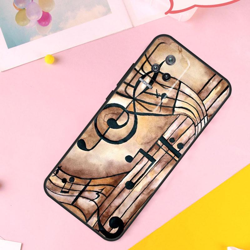 Music Note Symbol Piano Case For Xiaomi 13 14 Ultra 12 Lite 11T 12T 13T Pro POCO M6 Pro X6 X5 X3 F3 F5 M5s Cover