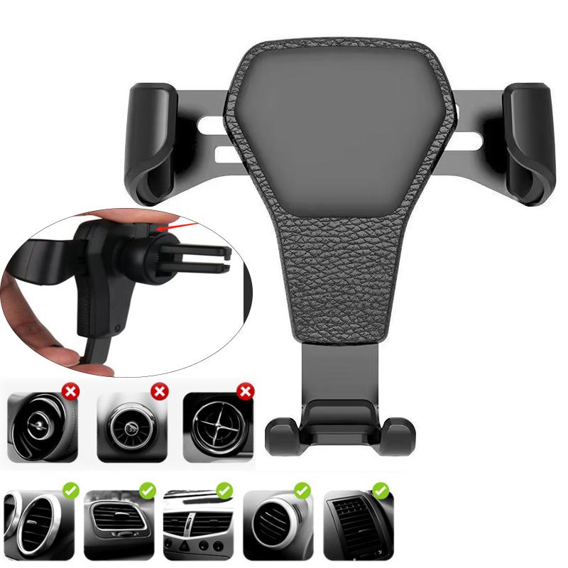 Universal Gravity Auto Phone Holder Car Air Vent Clip Mount Mobile Phone Holder CellPhone Stand Support For iPhone 14 For Xiaomi