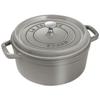 Staub Cocotte Round Grey Large Hand Lited Enamel Pot IH Совместимый японский продукт с серийным номером La Cocotte Round "Pico 24cm" [Авторизованный номер]