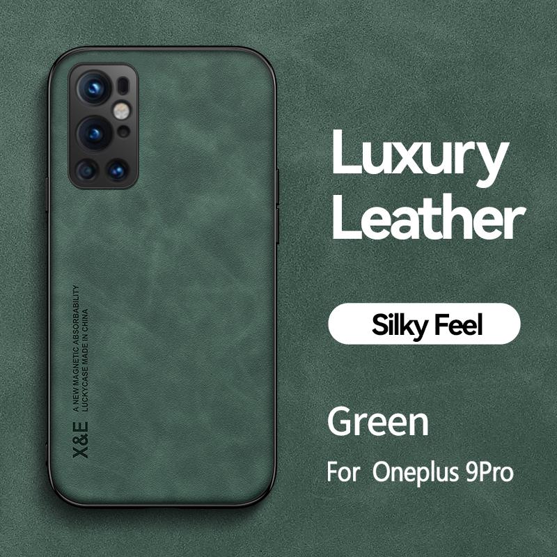 For Oneplus 8 9 7 Pro Case Leather Texture Car Magnetic Stand Holder Phone Case For One Plus 9RT 7T 8T Nord 9 Pro RT Back Cover