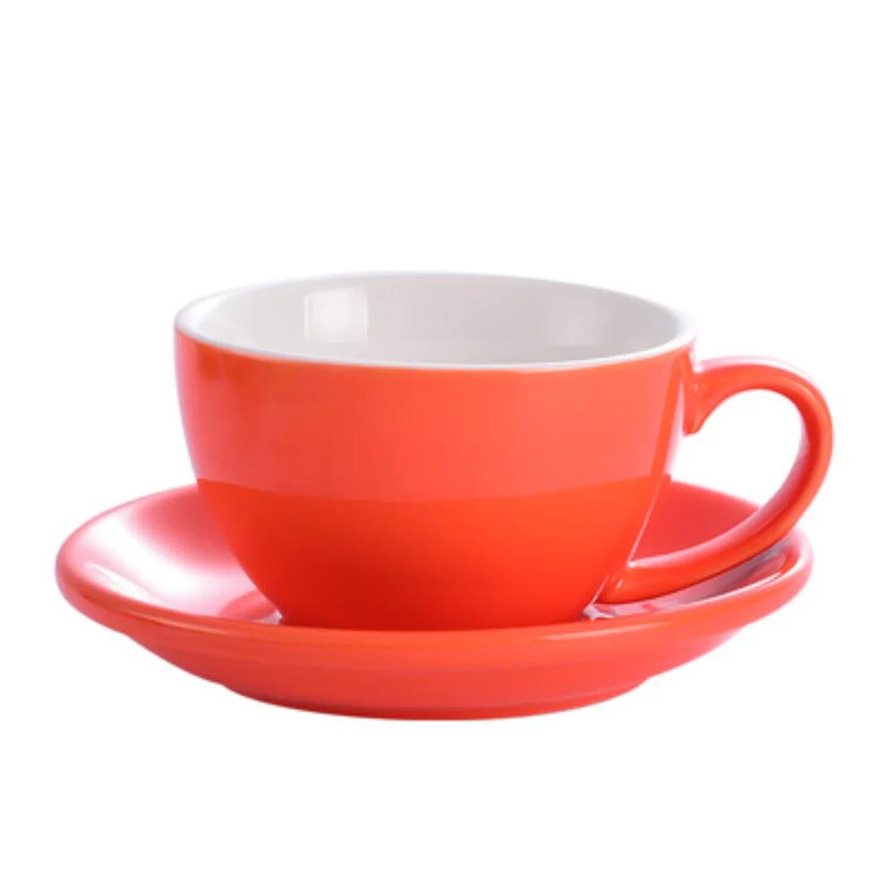 75ml/200ml Ceramic Mug Latte Art Cup With Saucer for Cappuccino Manual Brew Coffee Cup New Bone China for Coffee Shop Barista