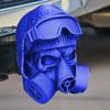 Trailer Ball Cover with Steel Helmet And Gas Shield Mask-shaped Trailer Cover Funny Trailer Hitch Covers Towing Truck RV Accessories