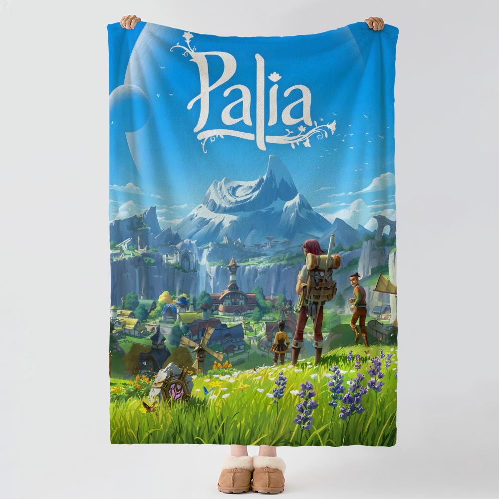 Игровое одеяло P-Palia, мягкое, теплое, фланелевое, многоцелевое, для кровати, дивана, офиса, одеяло для сна в кондиционируемом помещении