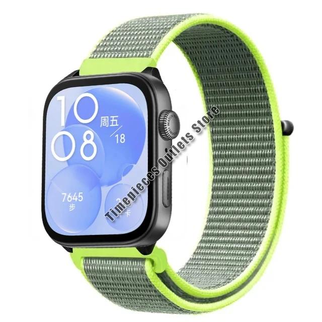Нейлоновый ремешок-петля для Huawei Watch Fit 3 Sport, дышащий сменный браслет, браслет для Huawei Watch Fit 3, аксессуары для ремня