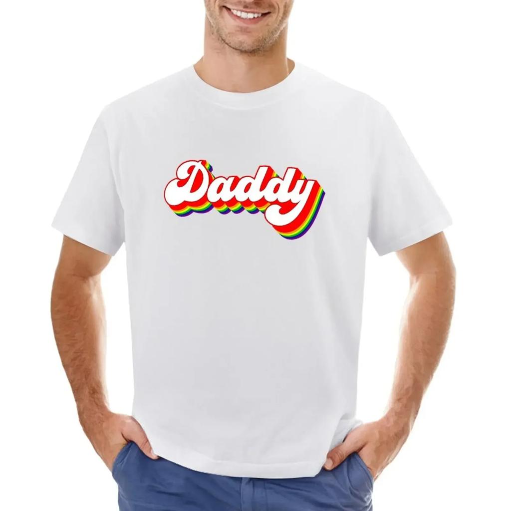 Daddy - Con O'Neill ECCC (Pride colours) T-shirt for a boy korean fashion anime clothes plain black t shirts men