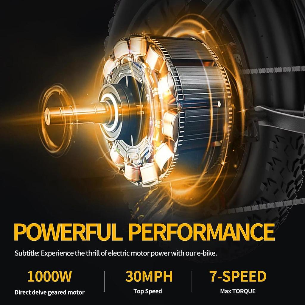 Ridstar ЭЛЕКТРОННЫЙ ВЕЛОСИПЕД Q20 1000 Вт, 48 В, 20 Ач, 20 дюймов