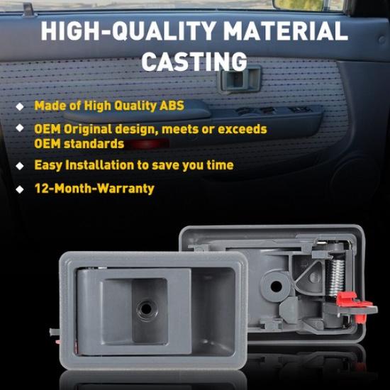 2X For 1995-00 Tacoma Truck Interior Left + Right Ide Inner Grey Door Handle