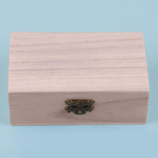 Портативный многофункциональный чехол с крышкой, деревянный контейнер для хранения ювелирных изделий для дома