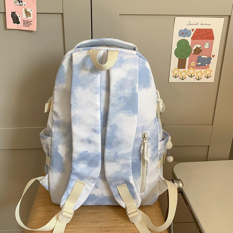 Рюкзак с принтом тай-дай для мальчиков и девочек, школьный рюкзак большой вместимости