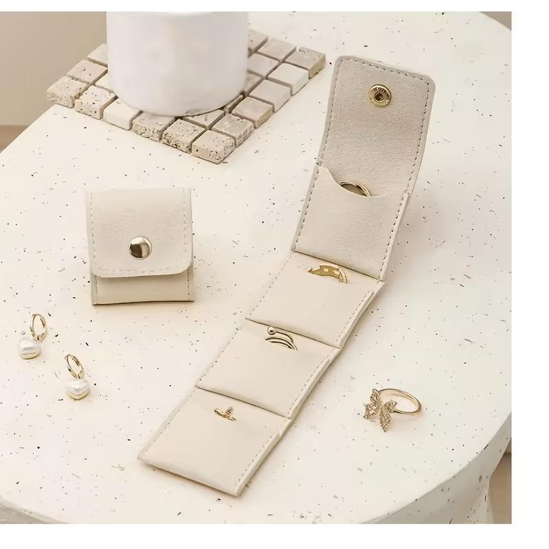 Convenient Compartmentalized Jewelry Pouch—Mini Ring Organizer,Travel-Friendly Stud Earring Sorting Bag,Jewelry Storage Case