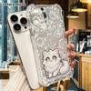 Чехол для телефона: 2D плоский, подходит для iPhone 18 17 16 15 14 13 Pro, прозрачный защитный чехол с четырьмя углами, котенок с длинной шерстью, рождественский и хэллоуинский gi