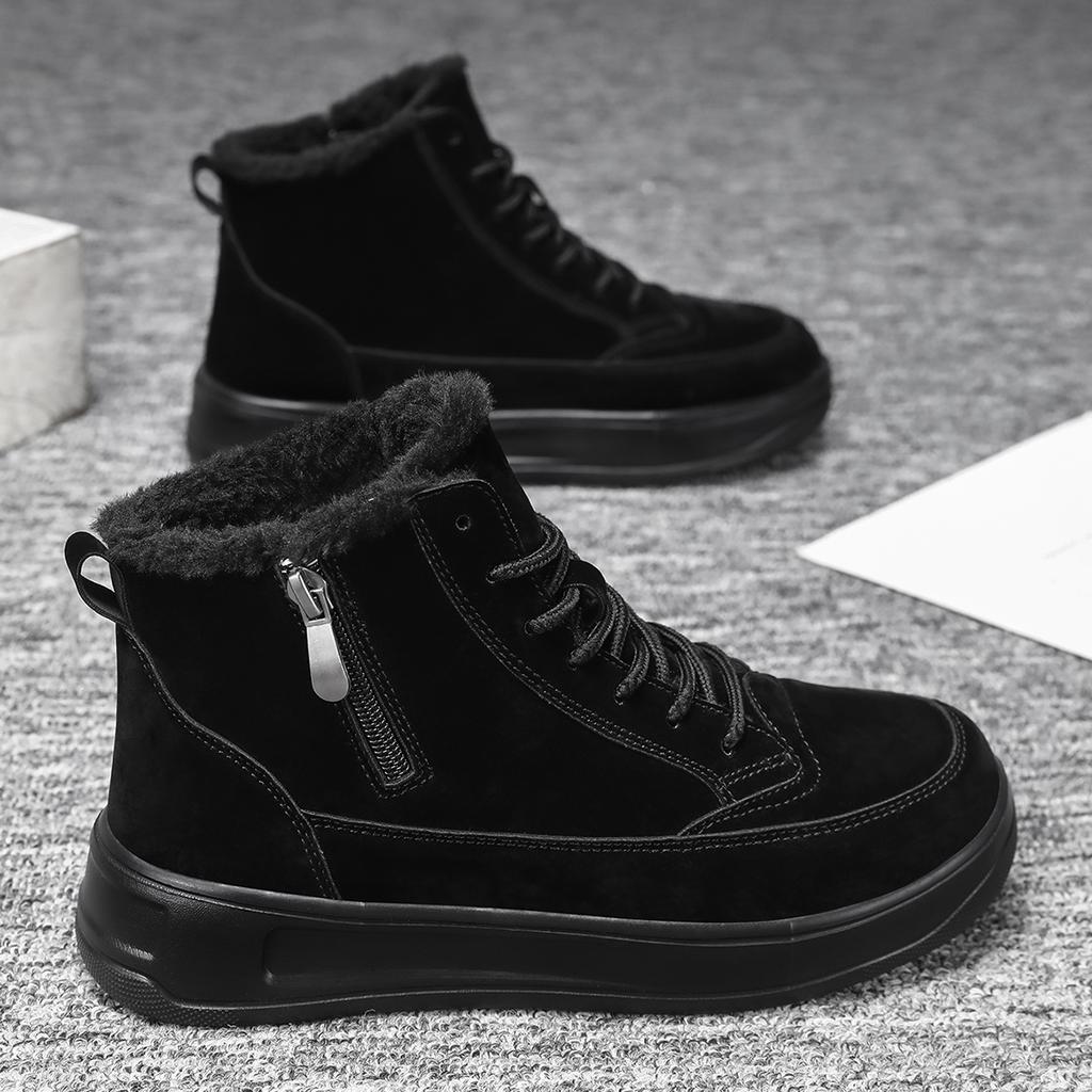 TUINANLE Высококачественные зимние ботильоны для снега, женская теплая обувь с хлопковой подкладкой, ботильоны, мужская обувь
