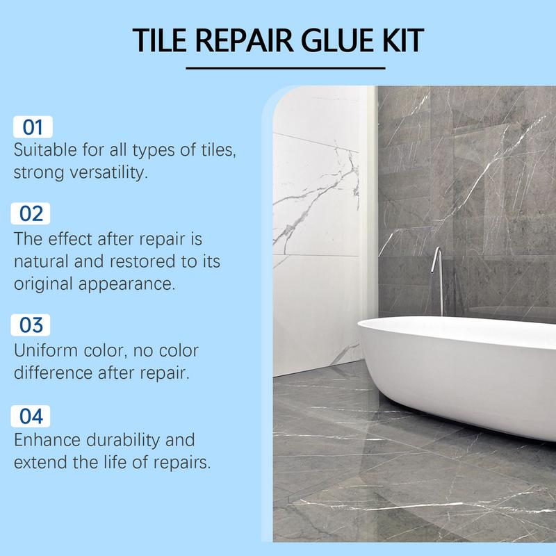 Клей для керамической плитки Высокопрочный строительный клей Универсальная затирка для плитки Ремонтная паста Клей для камня и плитки Практичный для