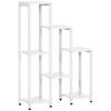 Flower Stand Plant Stand 7 Tiers For Indoor And Outdoor Areas Steel White 65 X 23 X 94 5cm