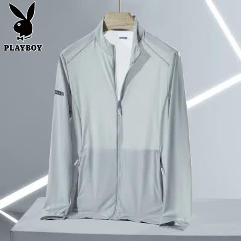 PLAYBOY Мужская куртка с капюшоном из ледяного шелка для защиты от солнца