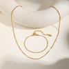 Stainless Steel Snake Ball Bead Chain Bracelet For Women, 18k Gold Plated Thin Link Layered Hand Wristband Christmas Gift